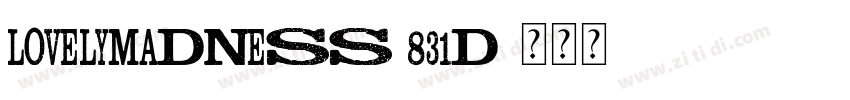 LovelyMadness 831D字体转换
